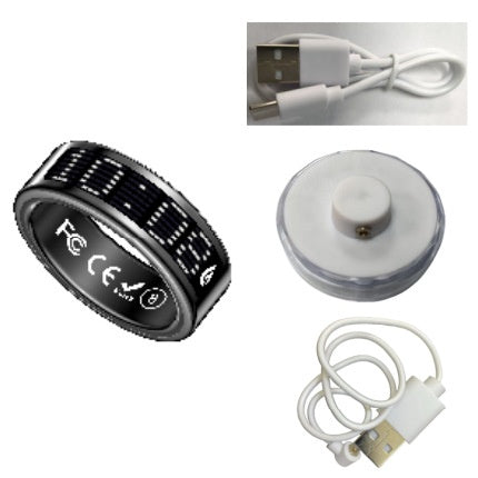 Smart Ring With Display For Counting, Heart Rate, Blood Oxygen, Pressure, Sleep, And Exercise Monitoring, Smart Bracelet For The Middle East